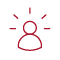 Red hear in noise icon